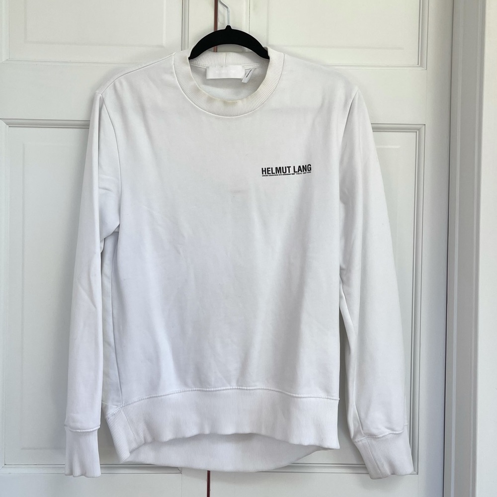 Helmut Lang White Sweatshirt